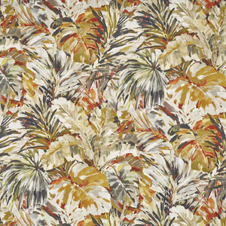 Palmyra, Papaya - Fabric Only